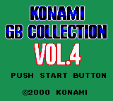 Konami GB Collection Vol.4 Title Screen